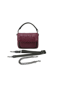 The Muse Glossy Deep Burgundy Gifts + Accessories Bags Think Royln
