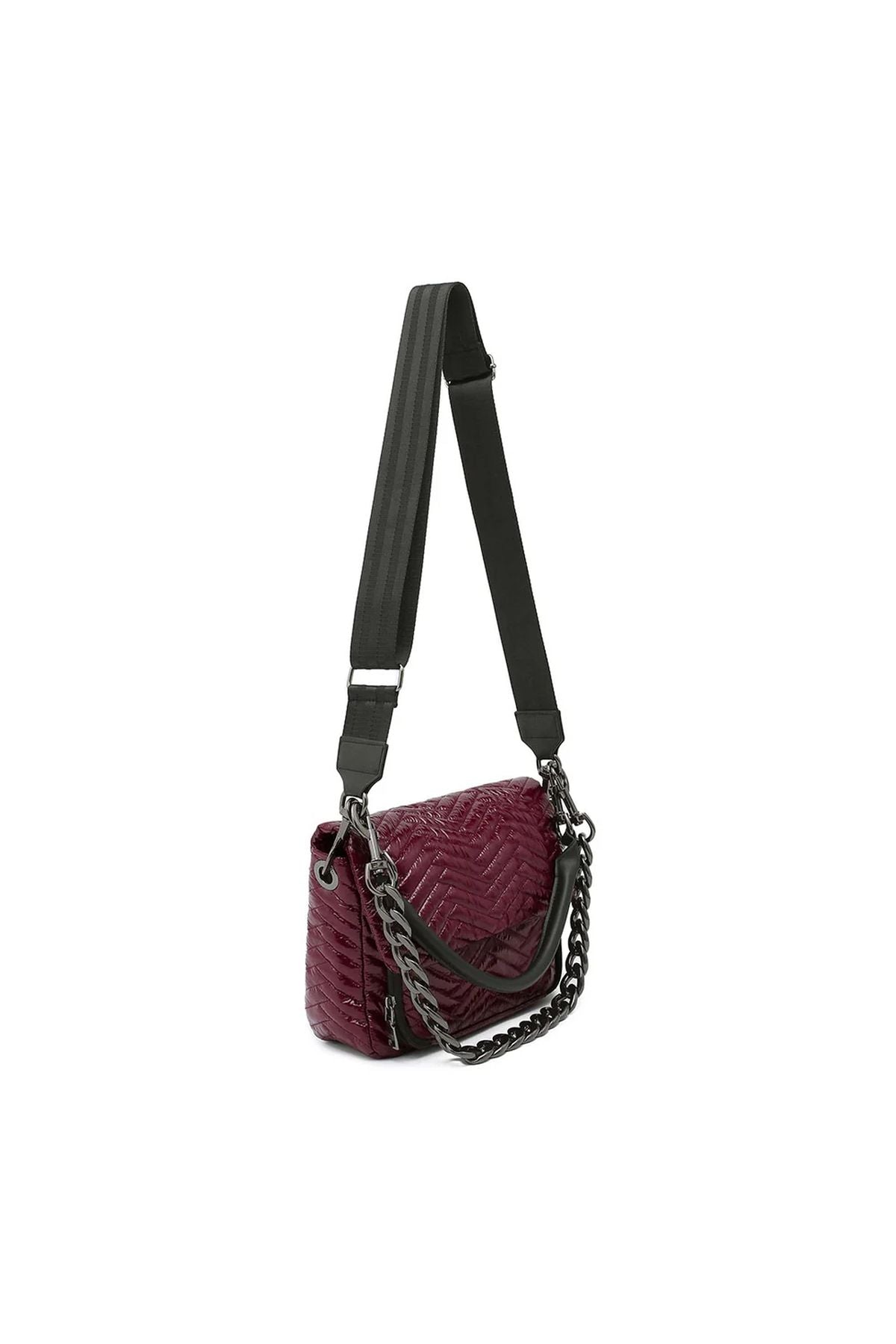 The Muse Glossy Deep Burgundy Gifts + Accessories Bags Think Royln