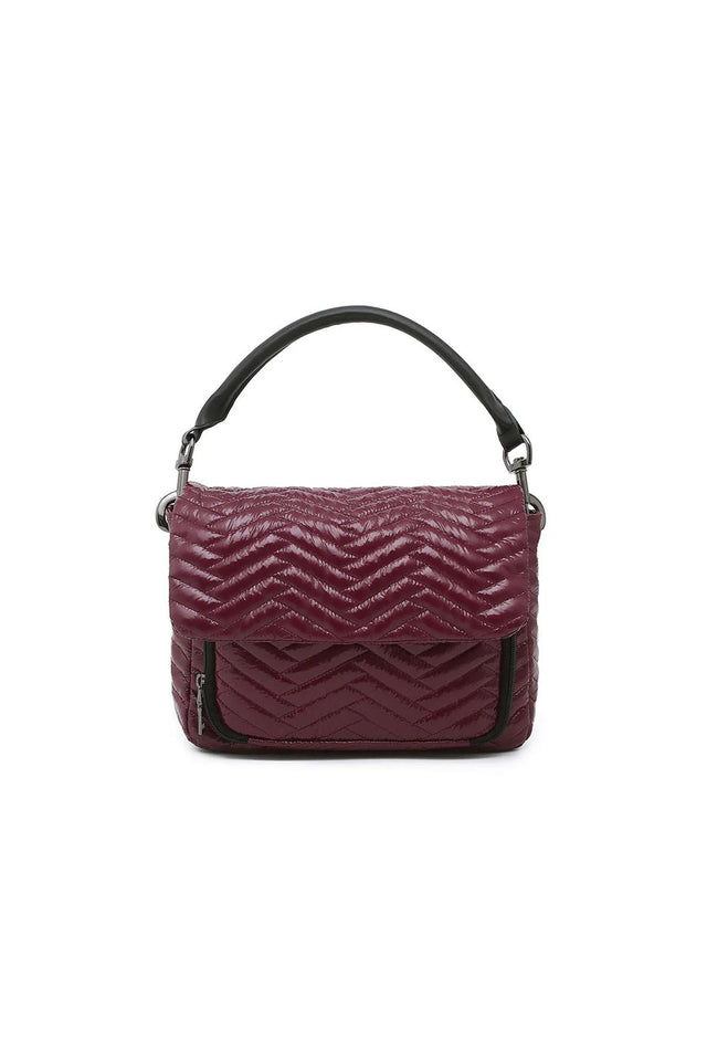 The Muse Glossy Deep Burgundy Gifts + Accessories Bags Think Royln