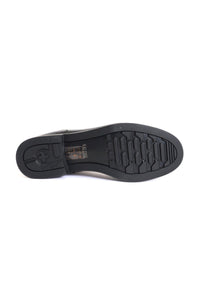 Perle Black Crinkle Patent Women's Boots Valdini