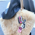 Hand-Painted Lucky Cassette Bag Charm + Keychain Gifts + Accessories Bag Keychains Solar Eclipse
