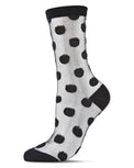 MeMoi Polka Dot Sheer Ankle Socks Gifts + Accessories Socks Me Moí