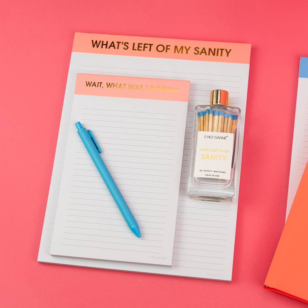 What Was I Doing? Notepad Coral Pink Gifts + Accessories Chez Gagné