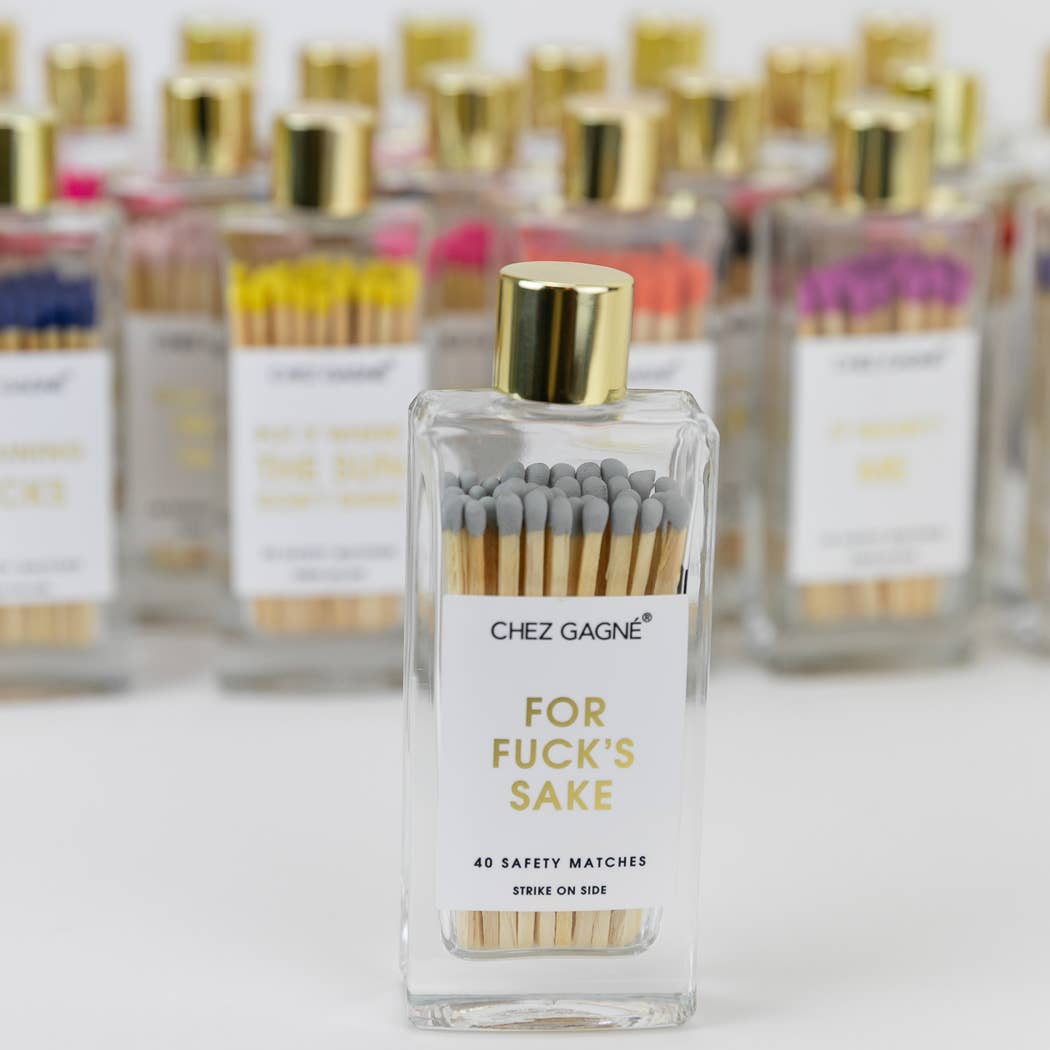 For Fuck's Sake Matches Gray Gifts + Accessories Chez Gagné