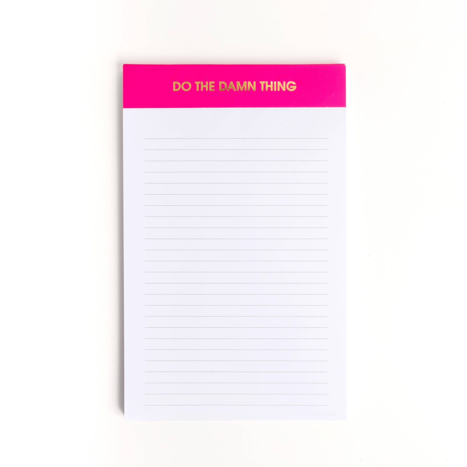 Do The Damn Thing Notepad Bright Pink Gifts + Accessories Chez Gagné