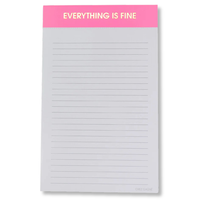 Everything Is Fine Lined Notepad Gifts + Accessories Chez Gagné