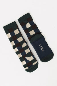Epel Socks Gifts + Accessories Socks SKFK EPELSOCK-CHECKER Navy Checkerboard