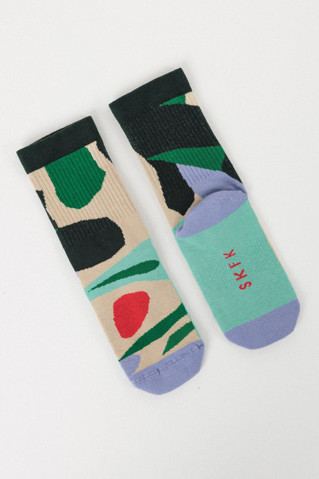 Epel Socks Gifts + Accessories Socks SKFK EPELSOCK-FOREST Forest Green Abstract