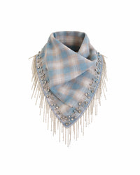 Europa Plaid Flannel Stillwater Embellished Scarf Gifts + Accessories Theo