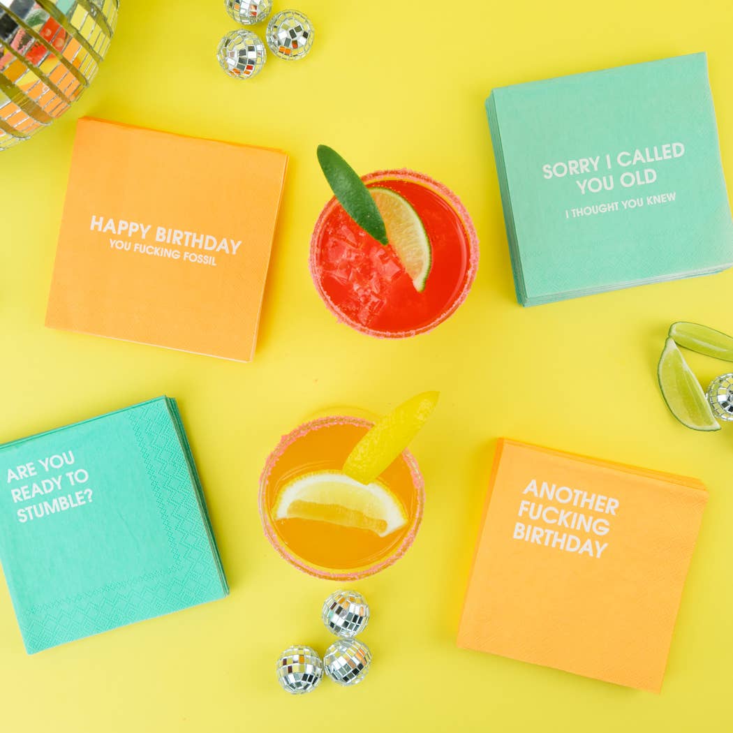 Sorry I Called You Old Cocktail Napkins Gifts + Accessories Chez Gagné