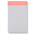 What Was I Doing? Notepad Coral Pink Gifts + Accessories Chez Gagné