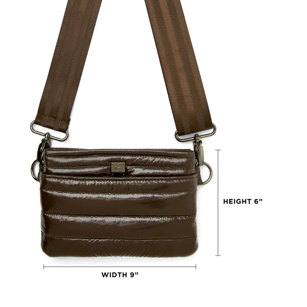 Bum Bag Glossy Chocolate Gifts + Accessories Bags Think Royln
