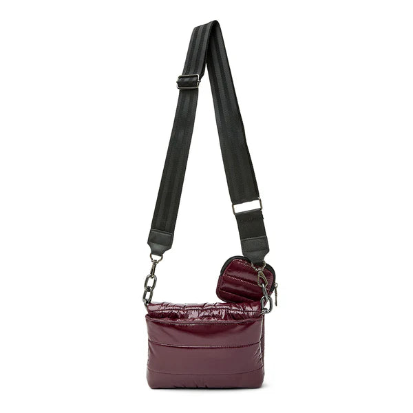 Downtown Crosswalk Glossy Deep Burgundy Gifts + Accessories Bags Think Royln