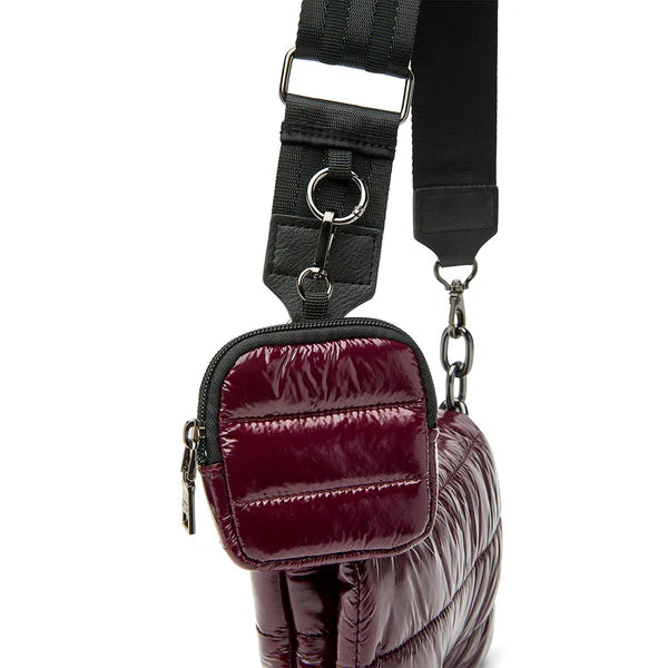 Downtown Crosswalk Glossy Deep Burgundy Gifts + Accessories Bags Think Royln