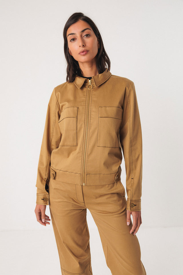 Hize Jacket Cinnamon Women's Tops SKFK