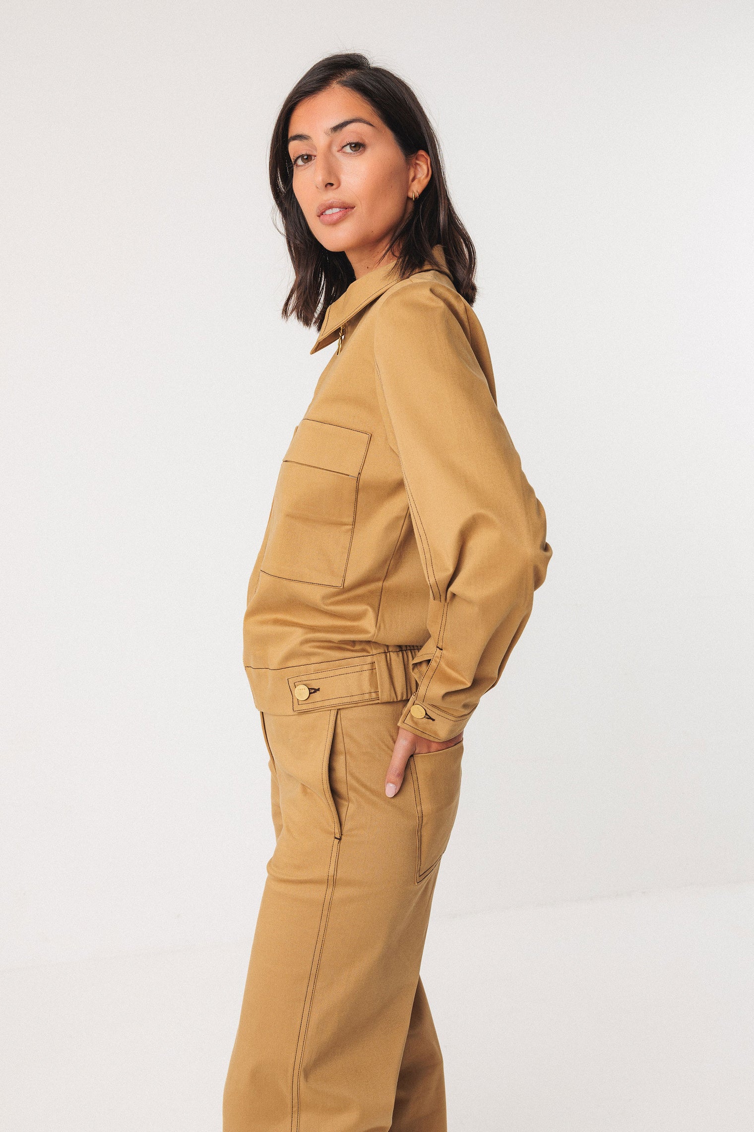 Hize Jacket Cinnamon Women's Tops SKFK