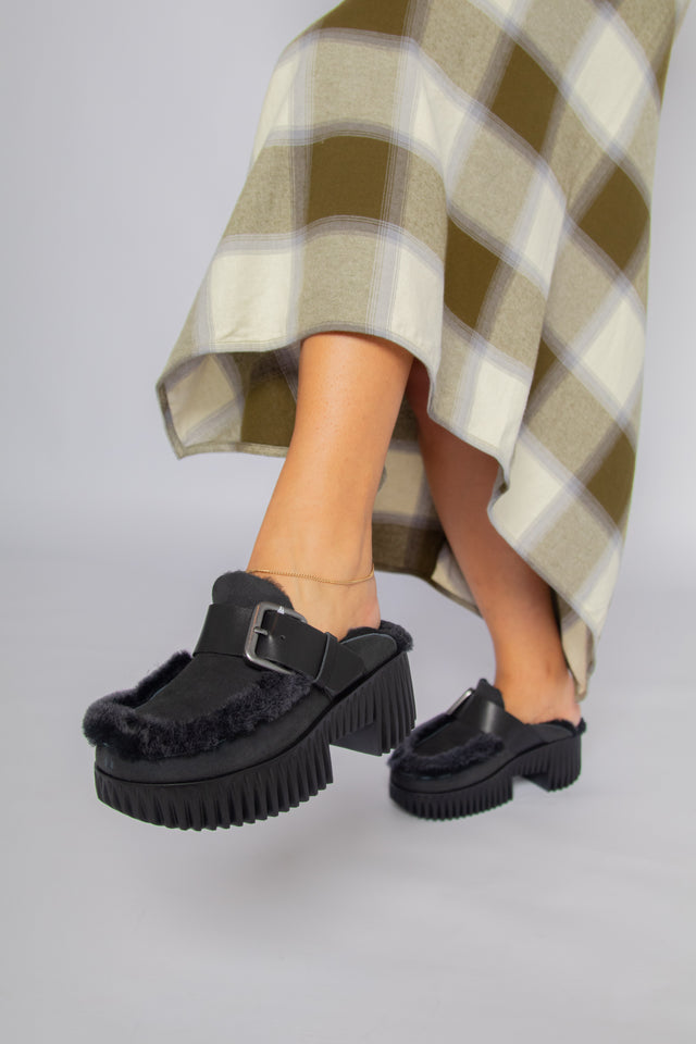 Plia Amber Black Women's Shoes Platforms 4CCCCEES