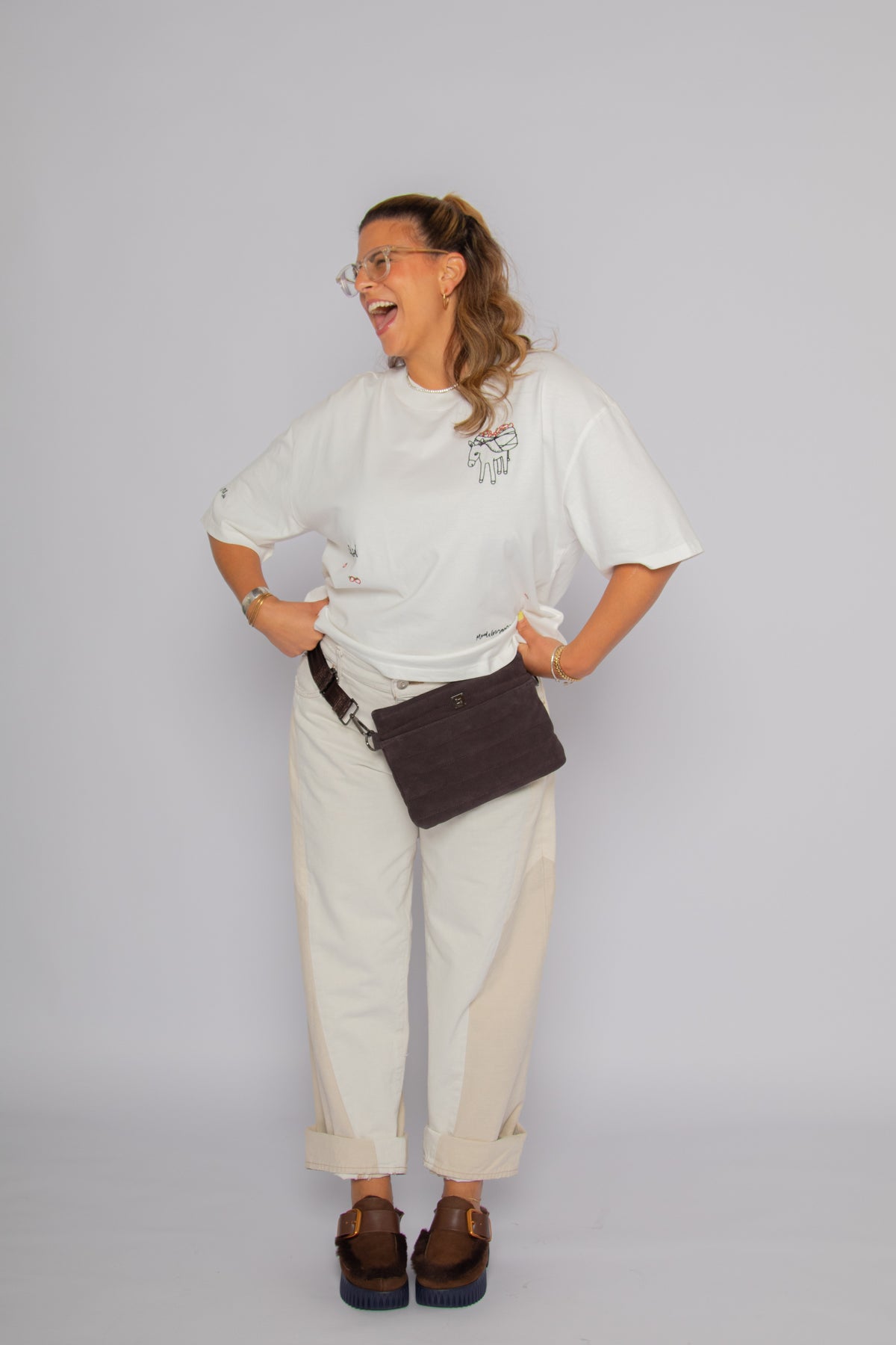 Bum Bag 2.0 Brunette Suede Gifts + Accessories Bags Think Royln