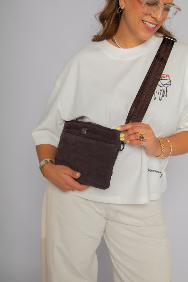Bum Bag 2.0 Brunette Suede Gifts + Accessories Bags Think Royln
