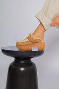Plia Amber Camel Women's Shoes Platforms 4CCCCEES