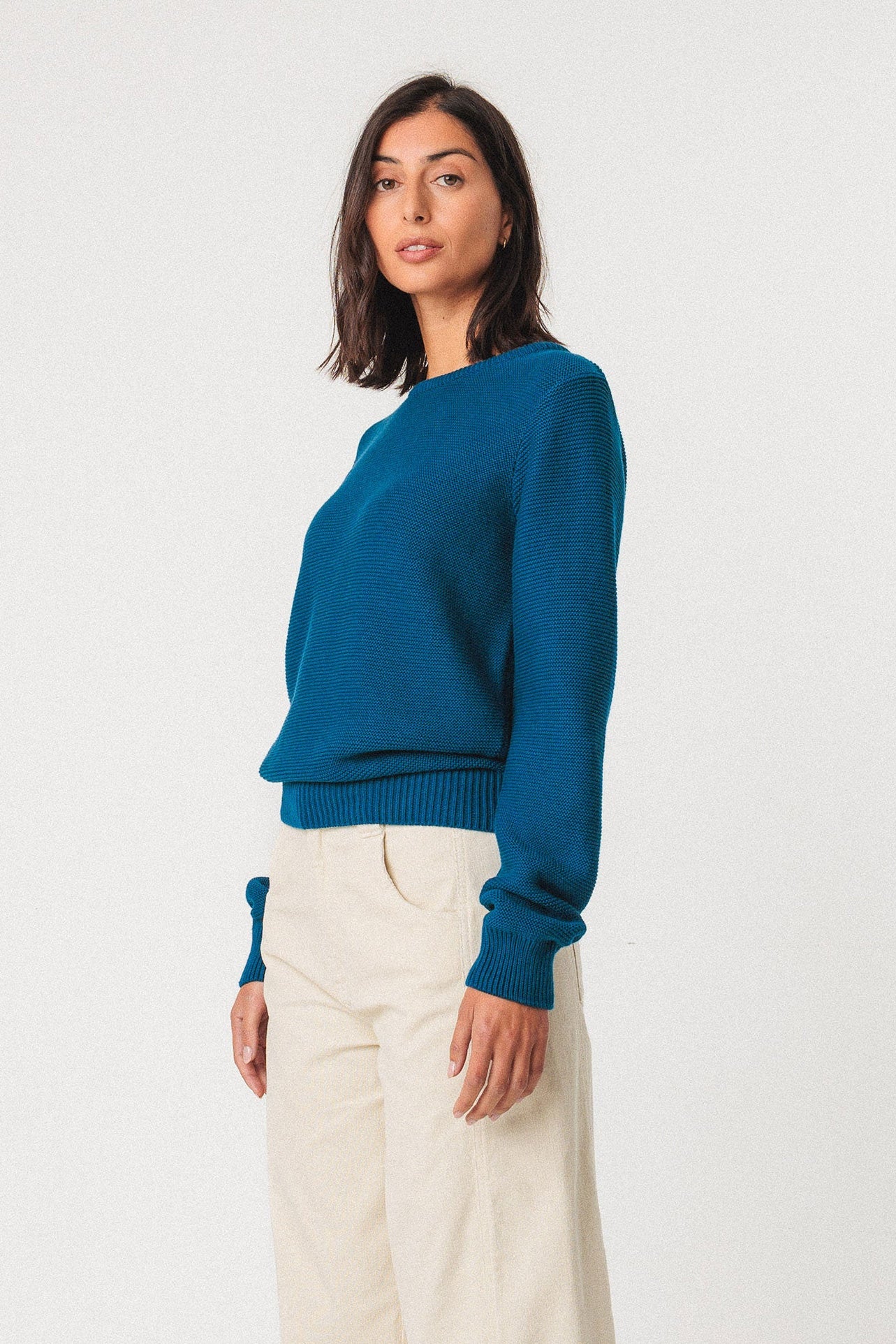 Iradi Sweater Indigo Blue Women's Tops SKFK