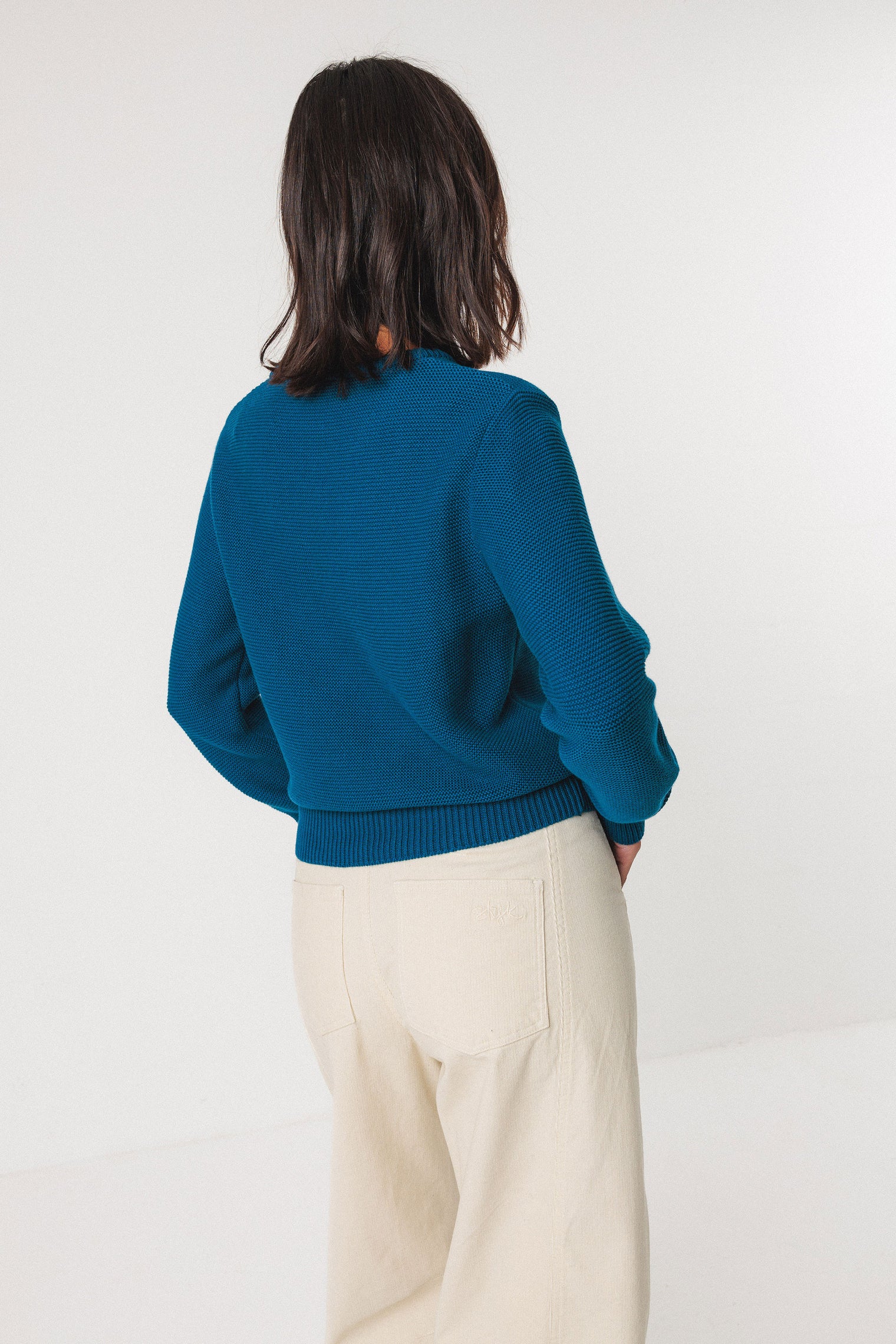 Iradi Sweater Indigo Blue Women's Tops SKFK