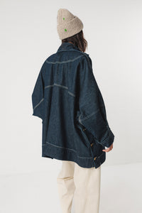 Kira Jacket Deep Denim Women's Tops SKFK