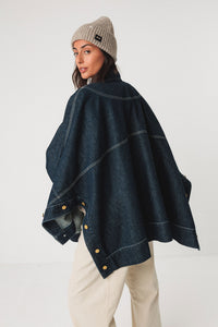Kira Jacket Deep Denim Women's Tops SKFK
