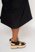 Lucia Reverse Vernice Black Women's Sandals Platforms Homers