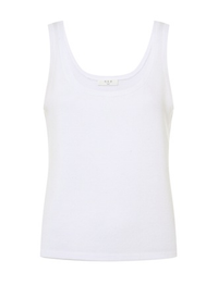 Warwick Tank White Women's Tops One Grey Day