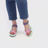 Yefa Grey/Pink Multi Women's Sandals Platforms Fly London