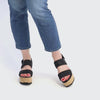 Venice Espiga 14 Black Women's Sandals Platforms Homers