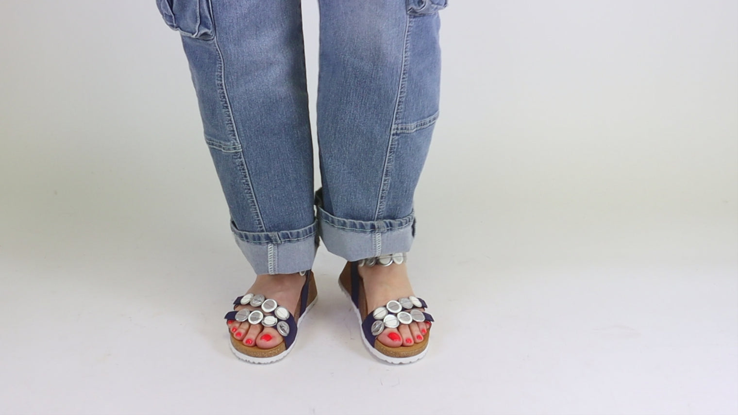 Koak Indigo/Komb Women's Sandals Think!