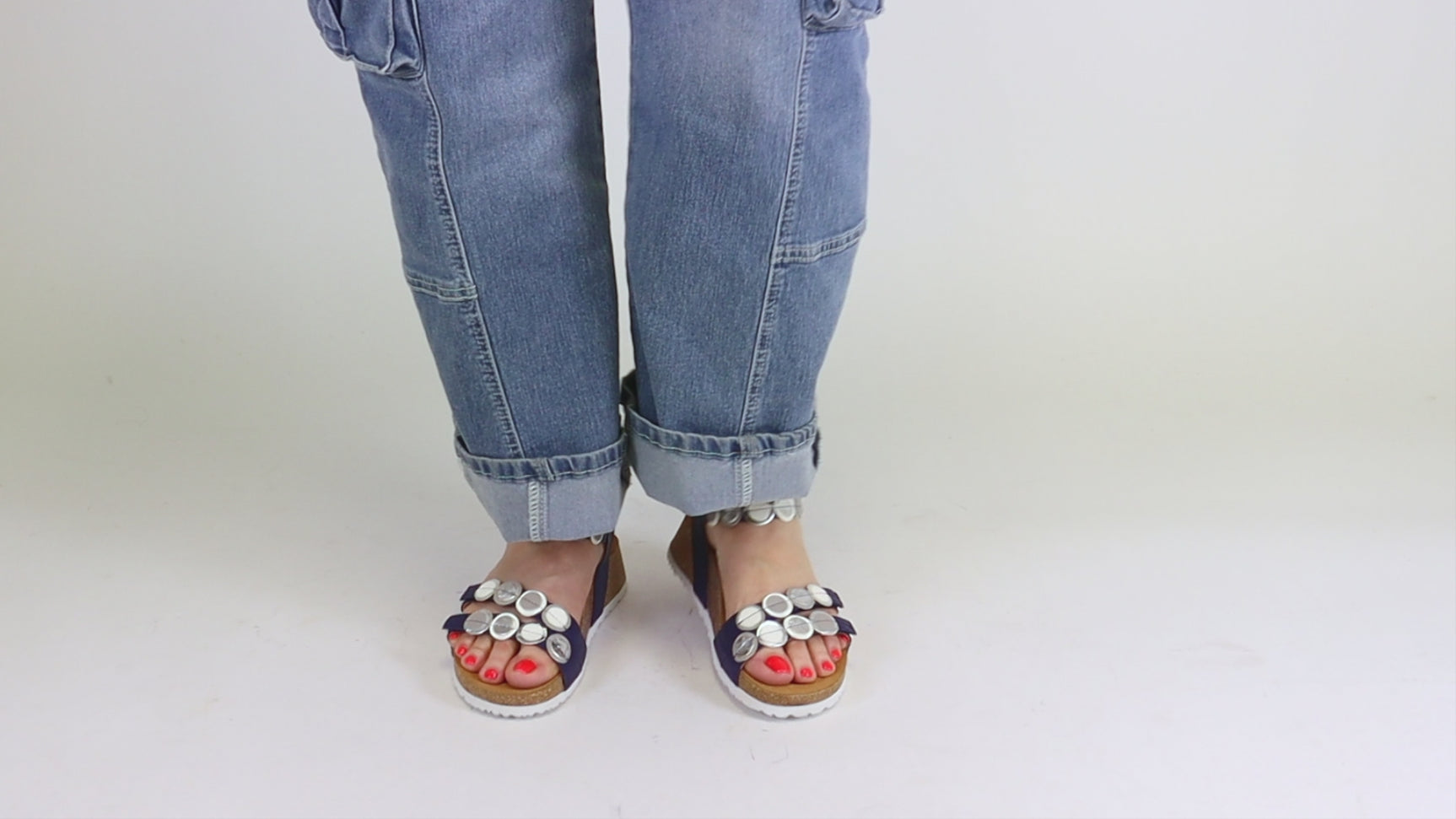 Koak Indigo/Komb Women's Sandals Think!