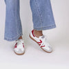 Women's vintage inspired sneaker Cloud Vintage Red by BACK 70