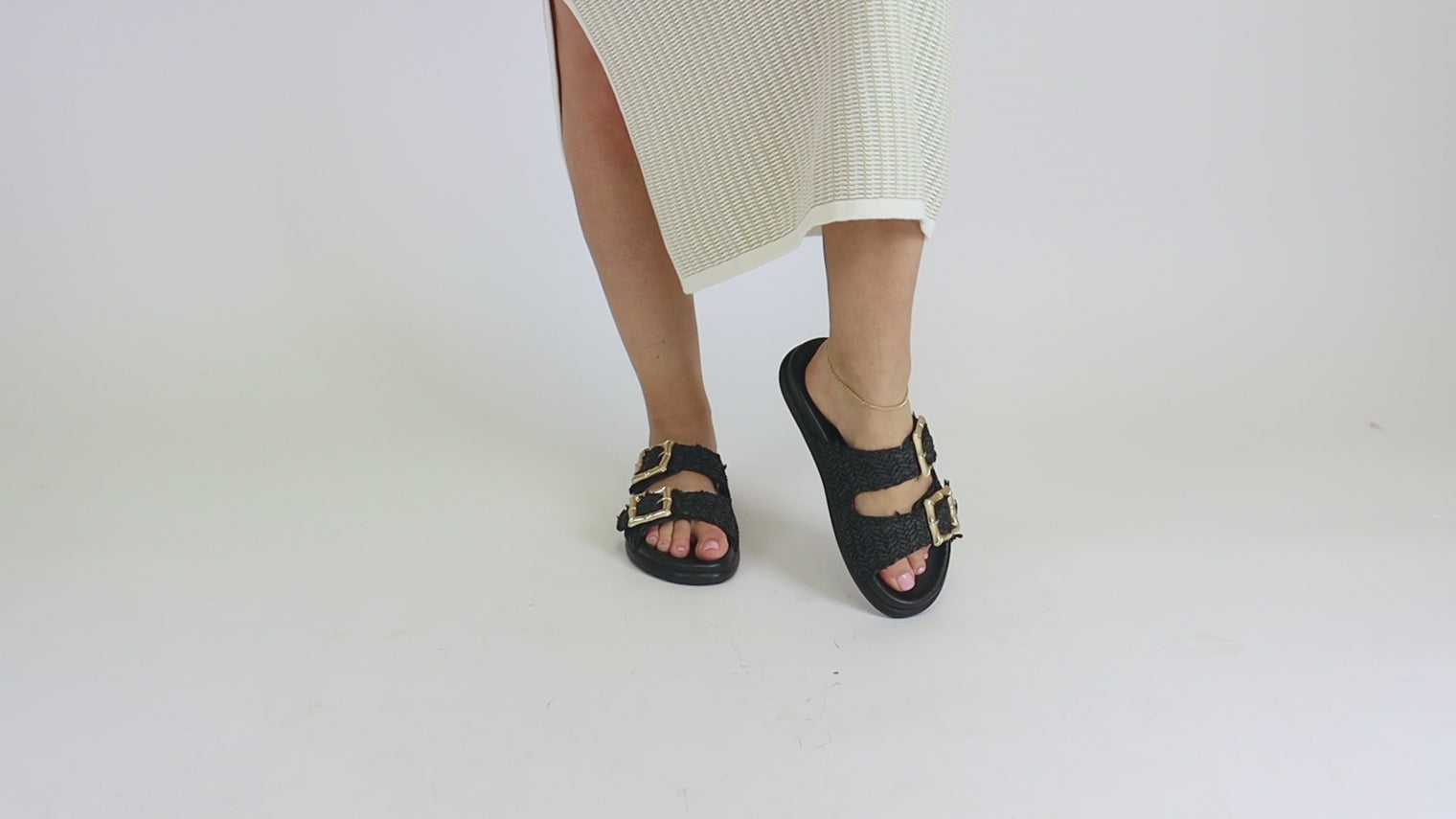 Alaya Black Women's Sandals Ateliers