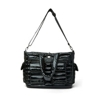 Two Faced Reversible Tote Pearl Black Gifts + Accessories Bags Think Royln