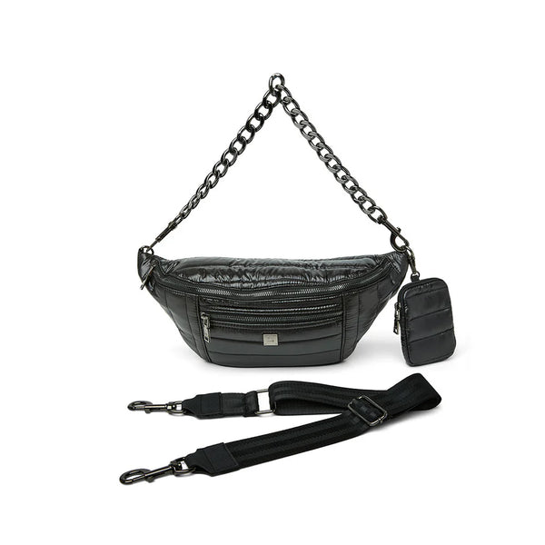 Sister Sling Shiny Black Gifts + Accessories Bags Think Royln    