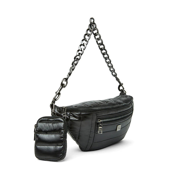 Sister Sling Shiny Black Gifts + Accessories Bags Think Royln    