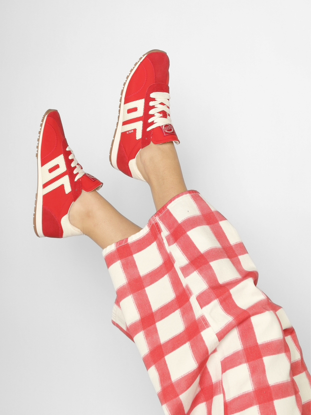 Asiana Red White Women's Sneakers Back 70