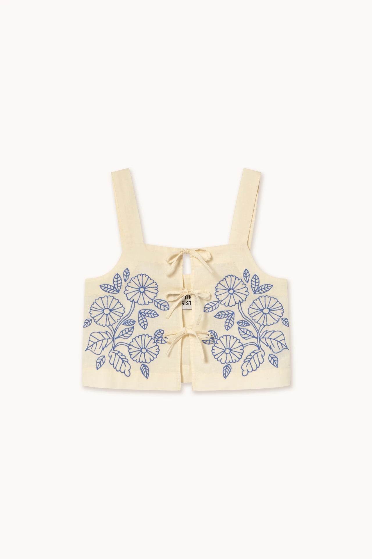 Embroidered Top Light Cream Women's Tops The Tiny Big Sister