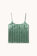 Flowers Straps Top Washed Emerald Women's Tops The Tiny Big Sister