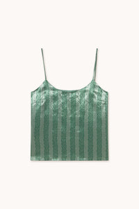 Flowers Straps Top Washed Emerald Women's Tops The Tiny Big Sister