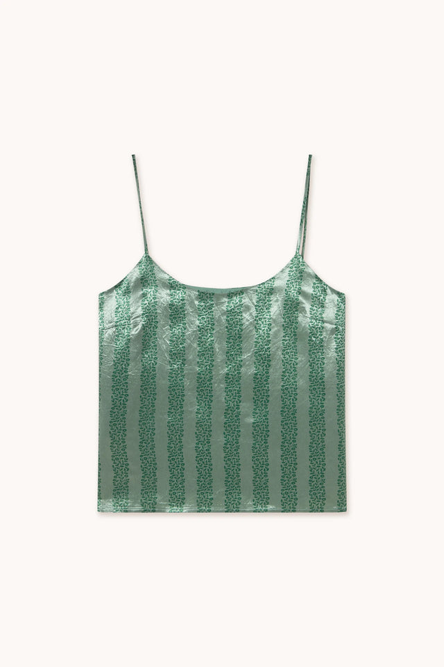 Flowers Straps Top Washed Emerald Women's Tops The Tiny Big Sister