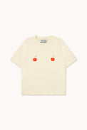 Cherries Tee Light Cream Women's Tops The Tiny Big Sister