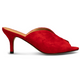Valentine Suede Fire Red Women's Sandals Heels Shoe the Bear    