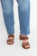 Nubuk Chocolate Heel Women's Sandals Heels I.N.K. Shoes