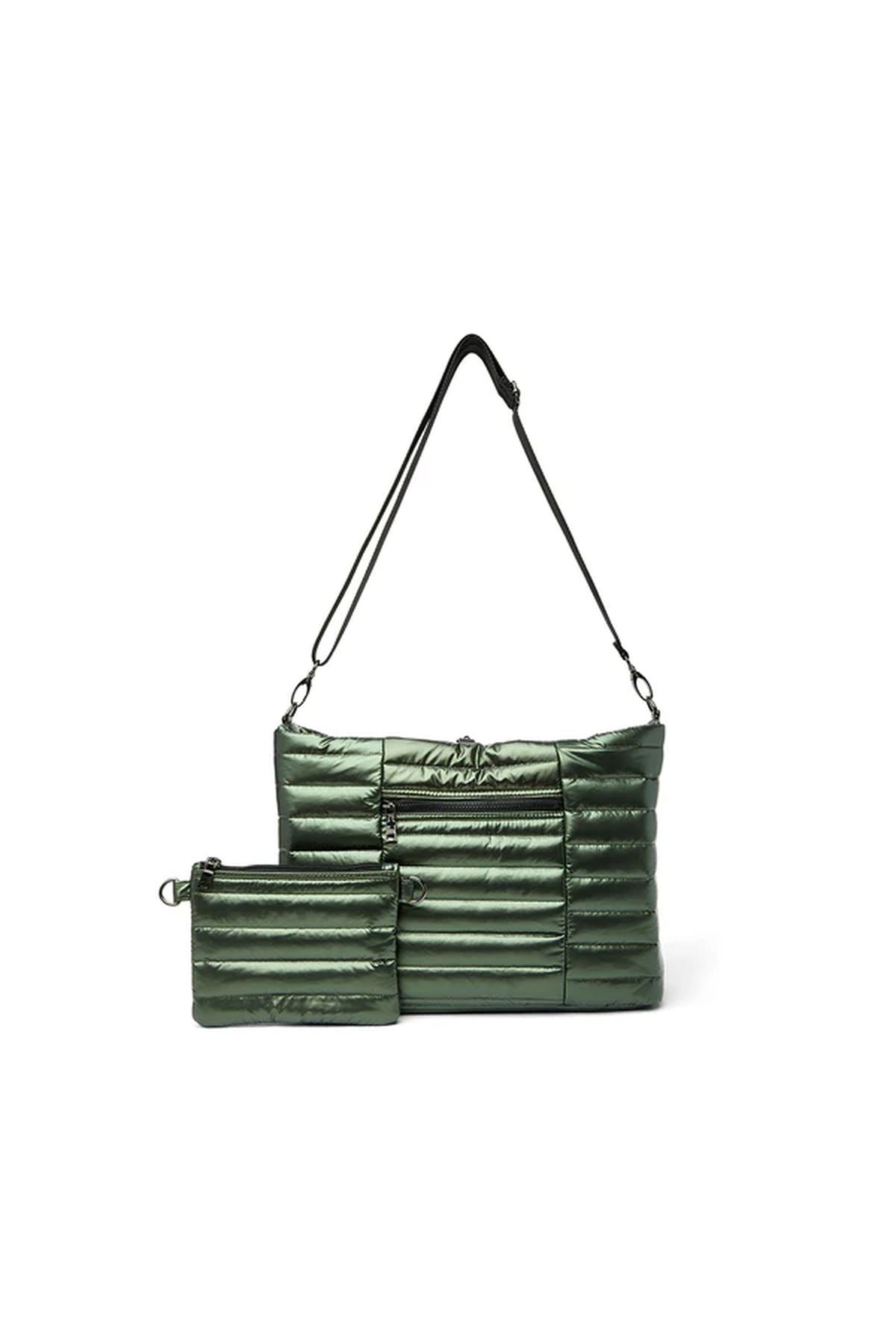 Two Faced Reversible Tote Pearl Olive Gifts + Accessories Bags Think Royln