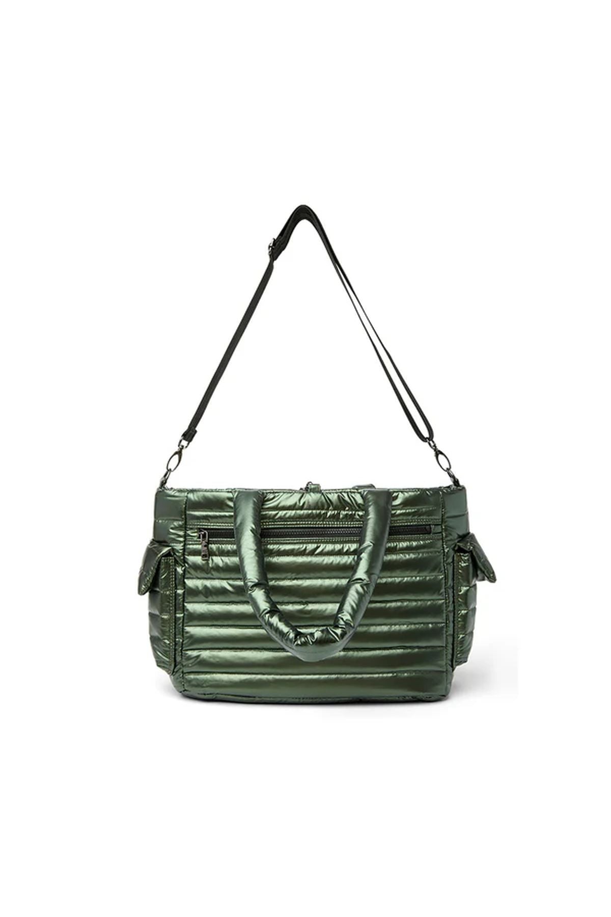 Two Faced Reversible Tote Pearl Olive Gifts + Accessories Bags Think Royln