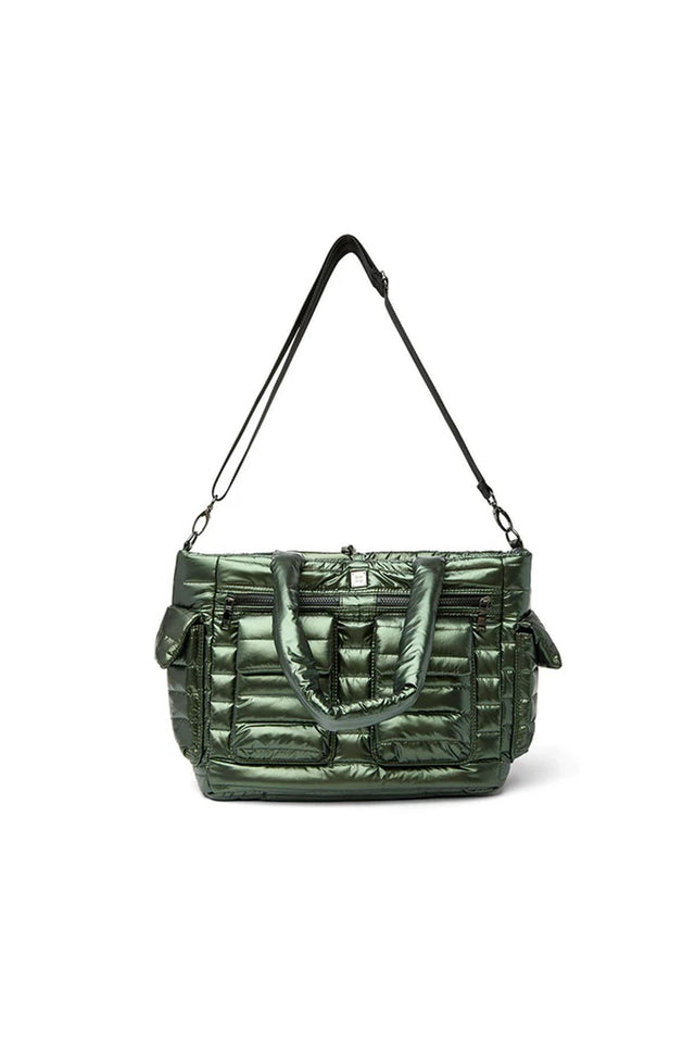 Two Faced Reversible Tote Pearl Olive Gifts + Accessories Bags Think Royln